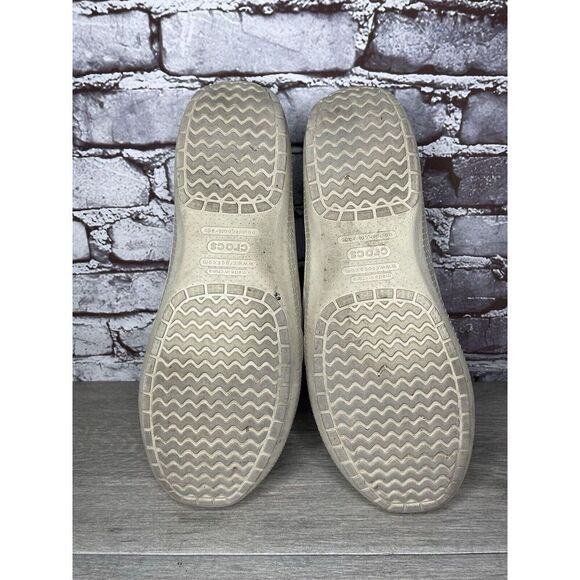 Crocs Brown Leather Vented Soles Cushioned Outdoor Loafers Men’s Sz 12M US/45EU - Picture 12 of 16